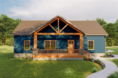 3 bedroom rustic metal house plans